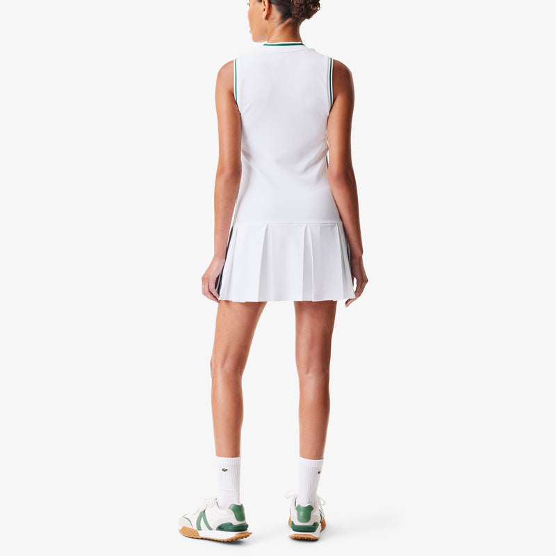 Lacoste x Bandier Tennis Dress w/ Short-wht/grn