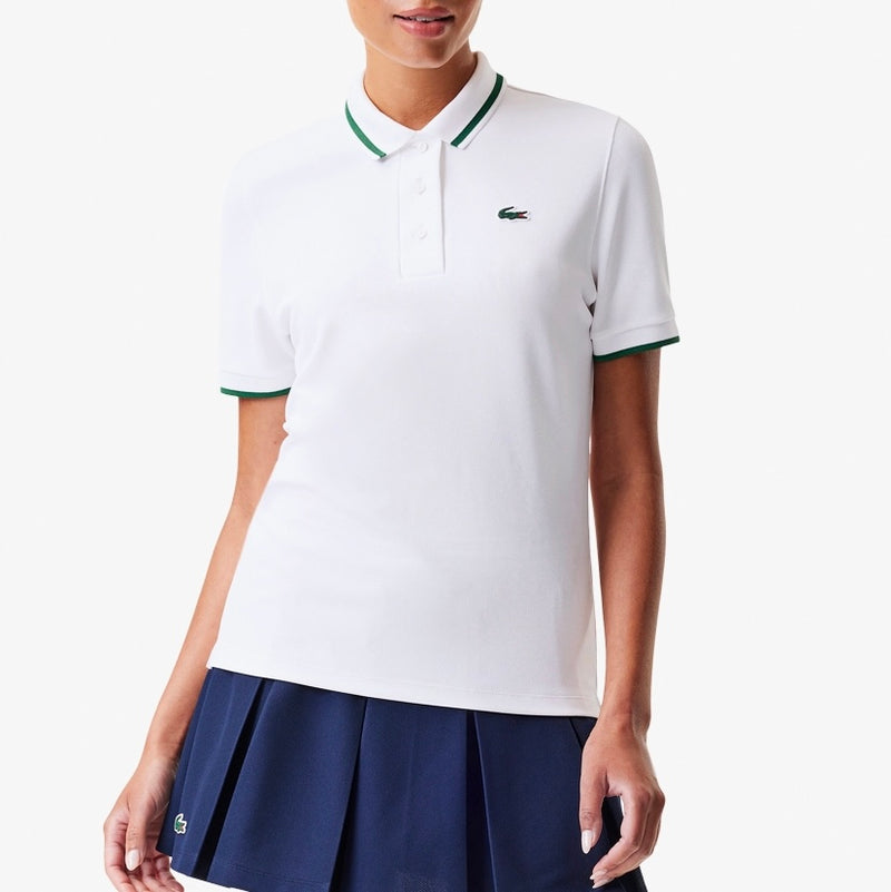 Lacoste x Bandier Polo w/ Tipping-wht/grn
