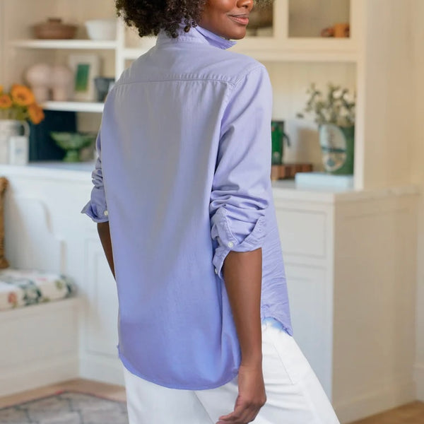 F&E Eileen Button Up- lavender denim – jeantherapy