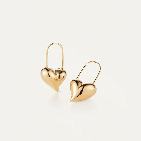 Jenny Bird Celeste Heart Earrings- gold – jeantherapy
