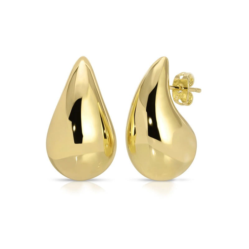 Joy Dravecky Petite Waterdrop Earrings- Gold