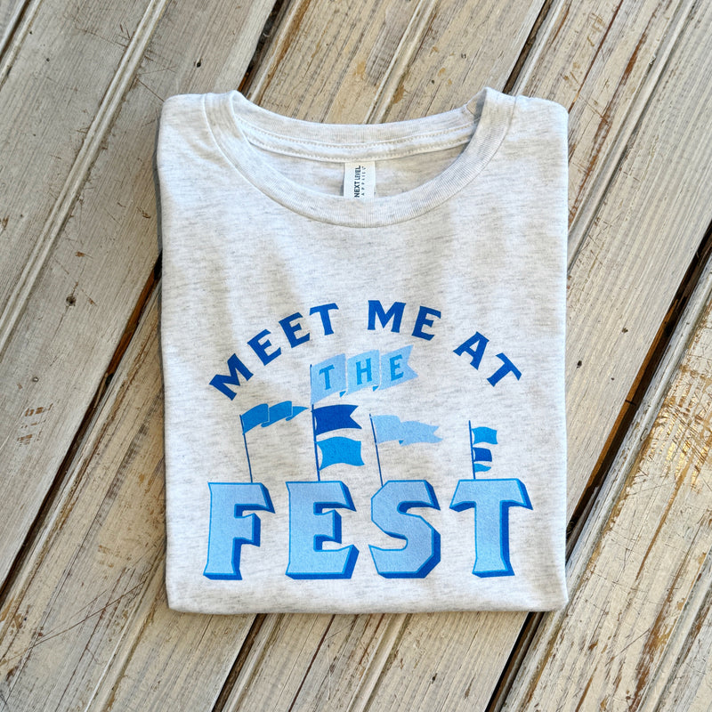Meet Me At Fest Kids Tee-white