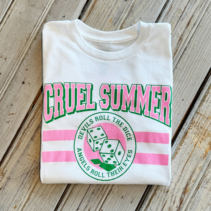 Cruel Summer Kids Tee-white