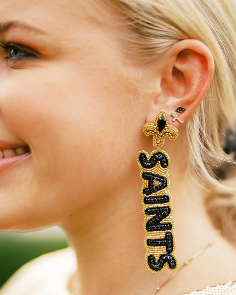 New Orleans Saints Stud Earrings