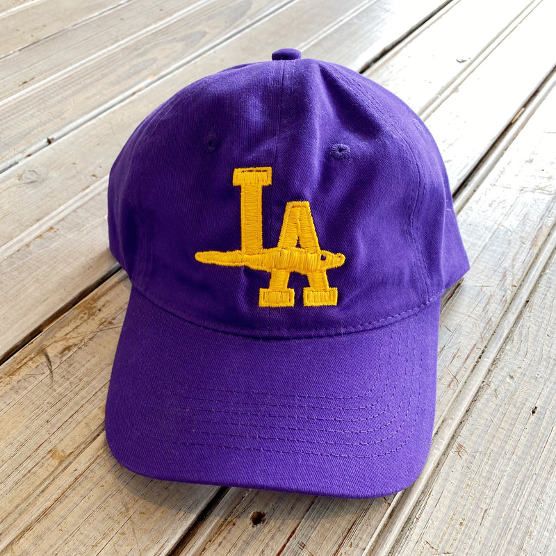 LA Gator Hat- Purple & Gold