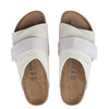 Birks Kyoto Suede Sandal-antique white
