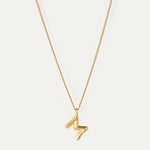Jenny Bird Monogram Necklace “M”-gold