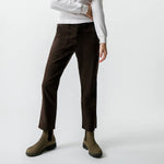 AMO Easy Trouser Relaxed Crop-espresso