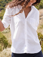 F&E Eileen Button Up-classic white