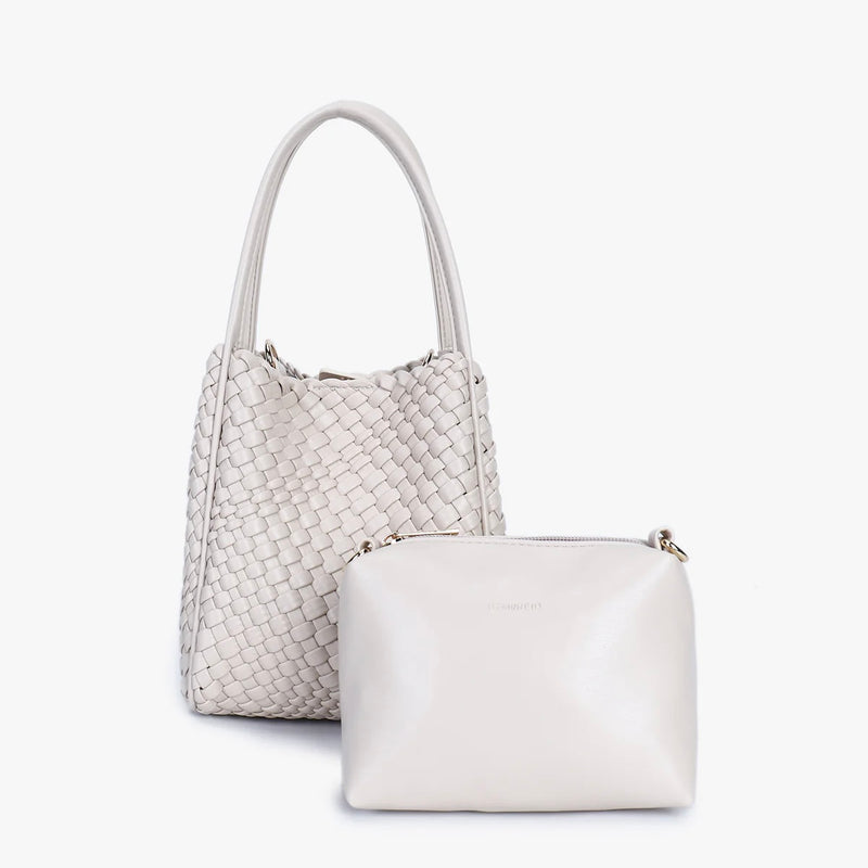Remi/Reid Hollace Mini Tote Woven-cream