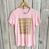 Saints x 5 Women's Crew-pink