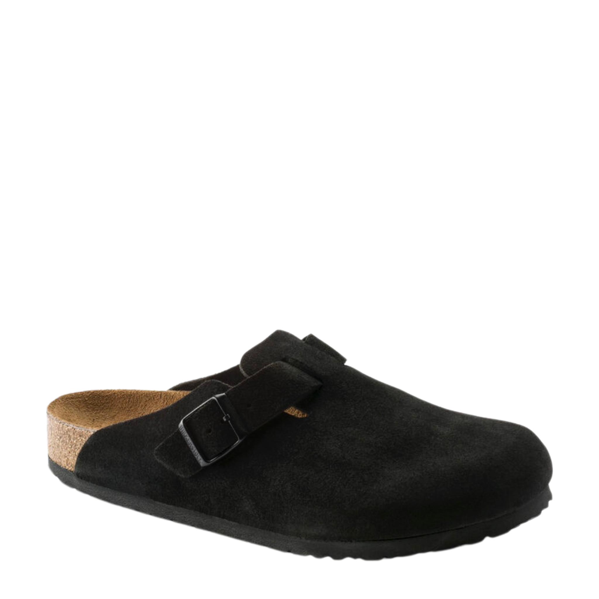 Birkenstock boston top suede black