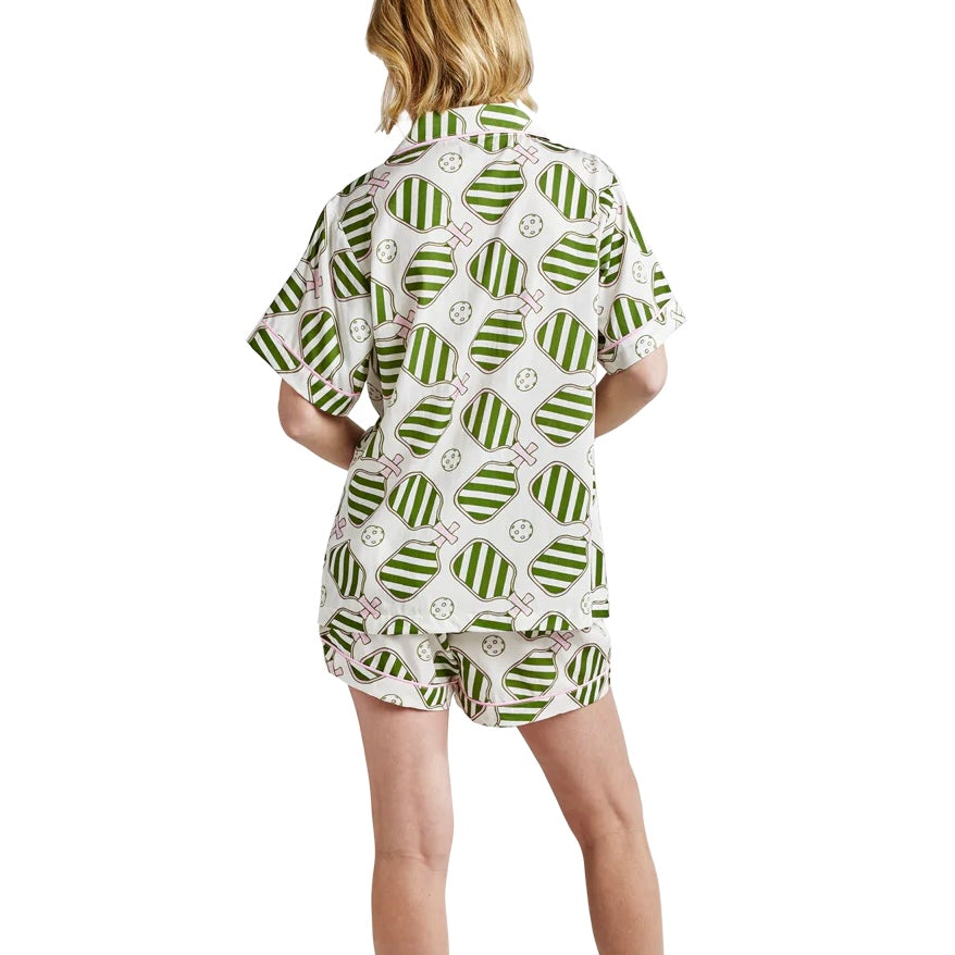 Katie Kime Pickleball Pajama Setgreen jeantherapy