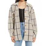 Z Supply Tucker Plaid Jacket-off white