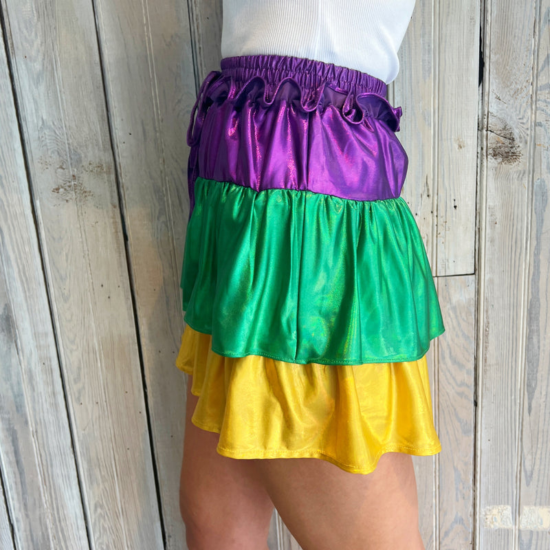 Nolaverse MG Metallic Layered Skort