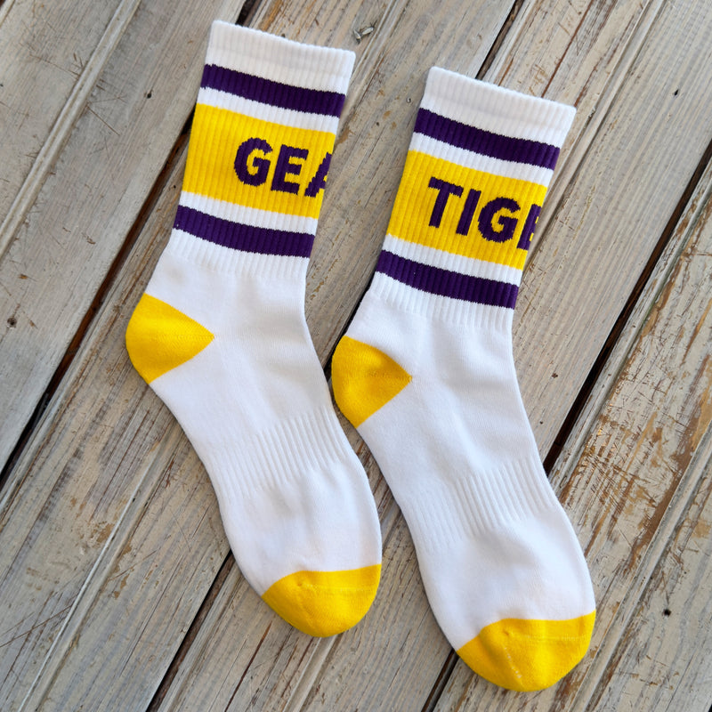 Nolaverse Geaux Tigers Varsity Sock