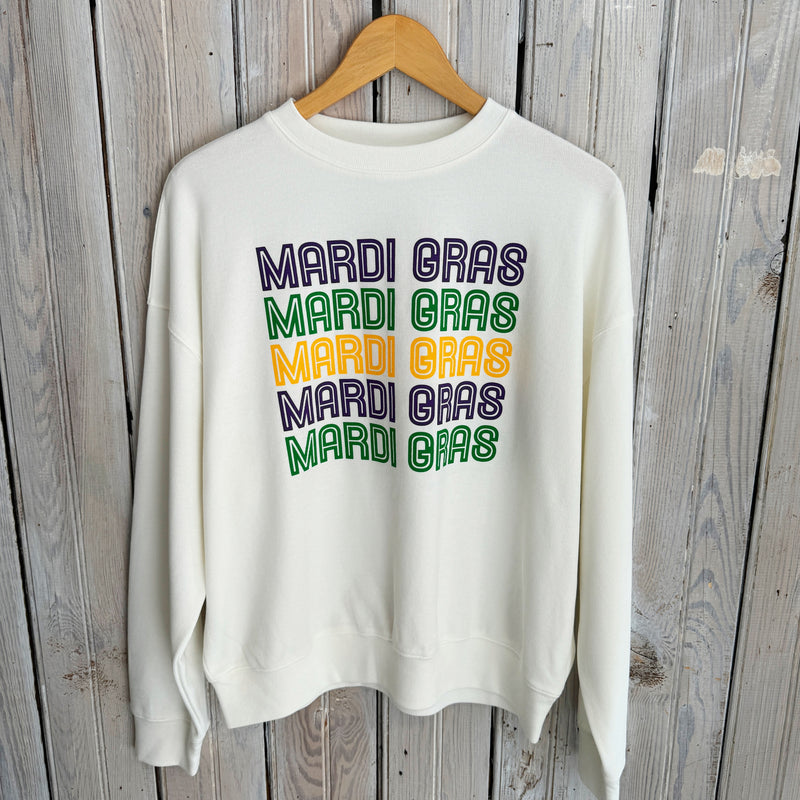 Mardi x 5 Sweatshirt-white/multicolor