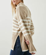 Rails Tessa Sweater-sand stripe