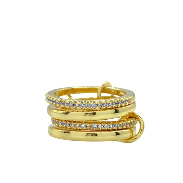 AC Four Layer Ring-gold