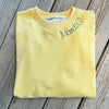 Mardi Gras Embroidered Sweatshirt-yellow