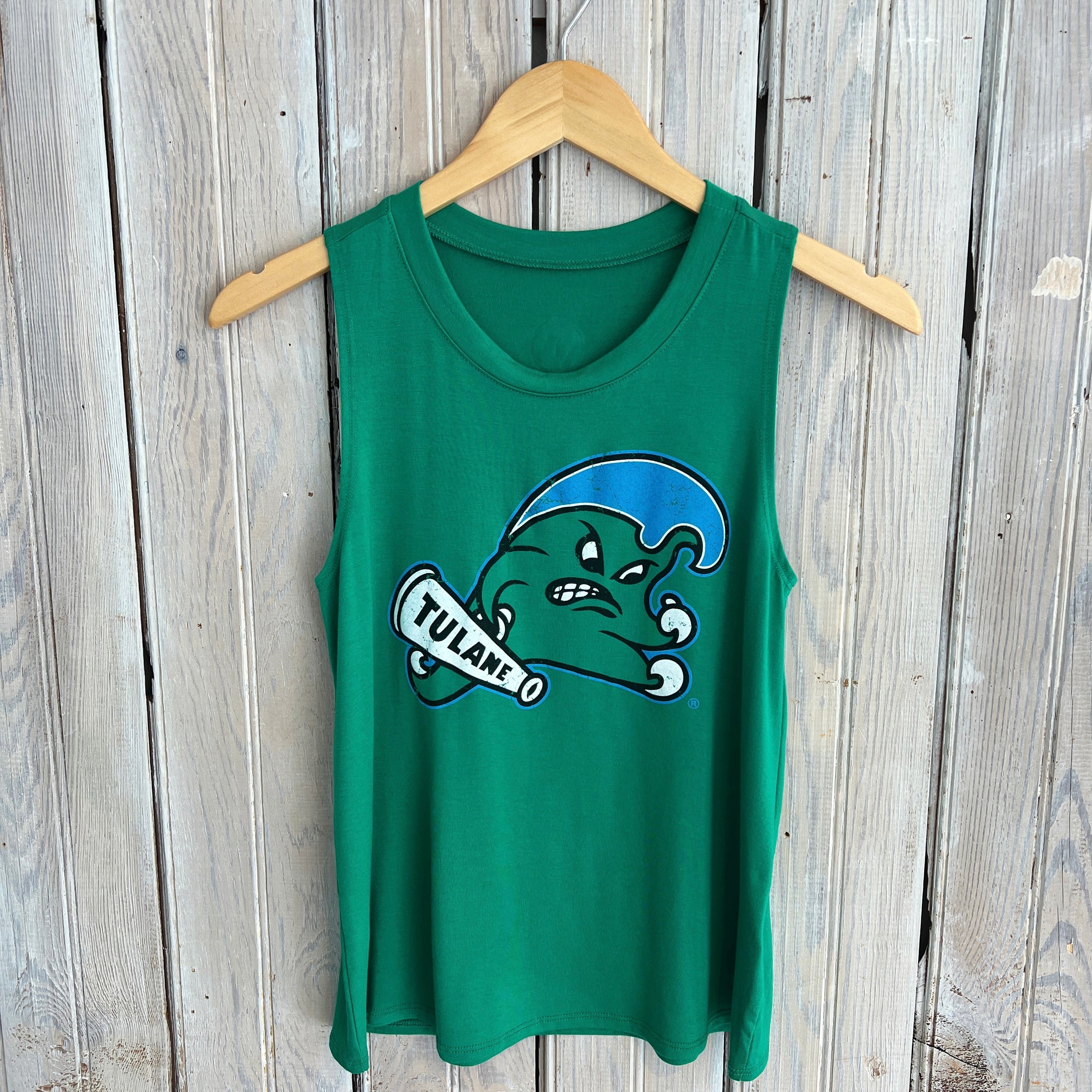 JT x Tulane Tank-green jeantherapy Angry – Wave