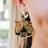 Taylor Shaye Gold Tiger Heads-gold