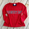 Pink Pineapple Country Day Varsity Sweater-red
