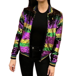 MGC Adult Sequin Full Length Jacket-striped
