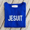 Pink Pineapple Jesuit Varsity Sweater-blue