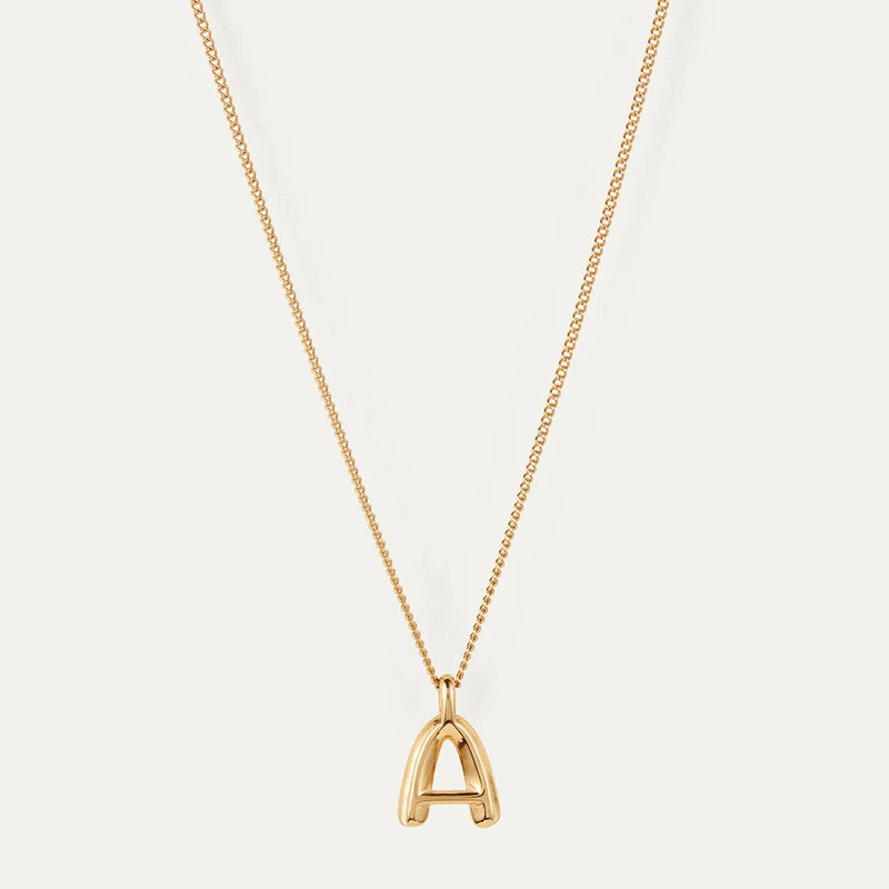 Jenny Bird Monogram Necklace “A”-gold