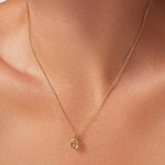 Jenny Bird Monogram Necklace “E”-gold