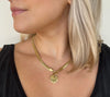 AC Guarded Heart Necklace-gold