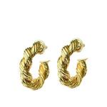 AC Twisted Rope Hoops-gold