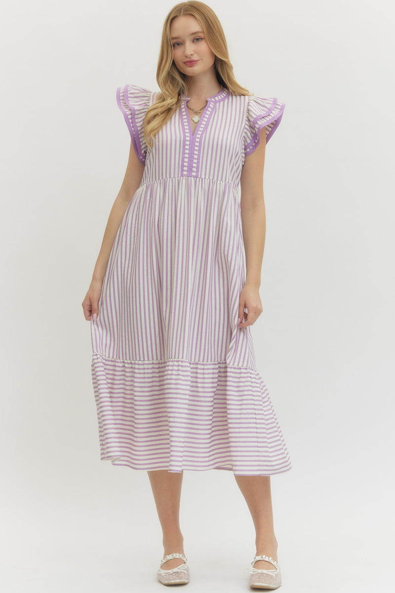 Entro Seersucker Stripe Maxi Dress-lavender jeantherapy Entro Seersucker Stripe Maxi Dress-lavender jeantherapy