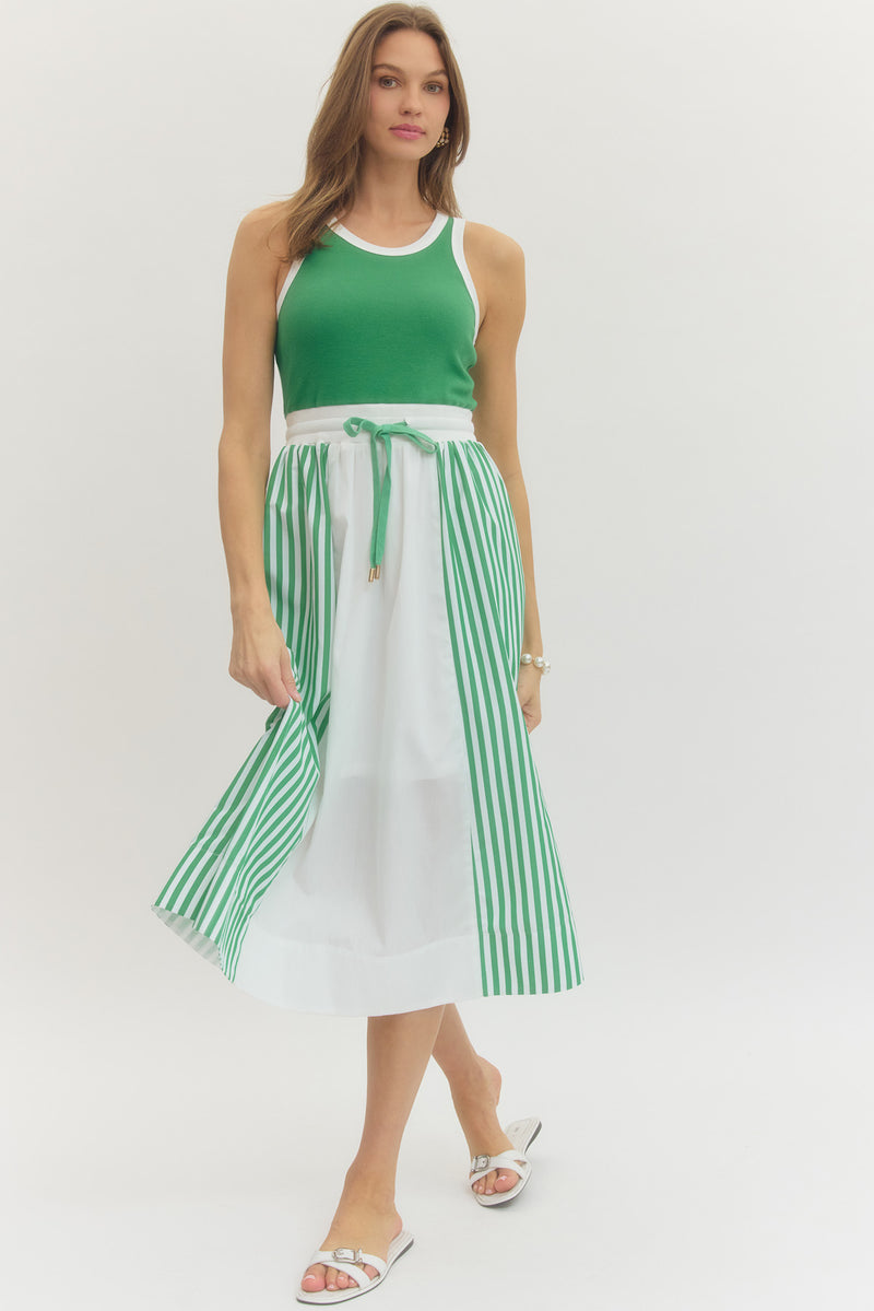 Entro Tank Maxi Dress-green LG