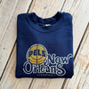 Kids Retro New Orleans Sweatshirt-navy