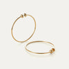Jenny Bird Icon Hoops-  gold medium