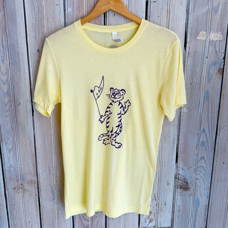 JT x LSU Tiger Flag Wave Unisex Tee-butter