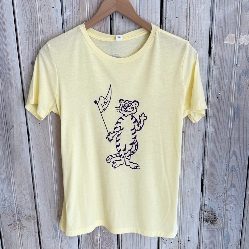 JT x LSU Tiger Flag Wave W's Crew-butter