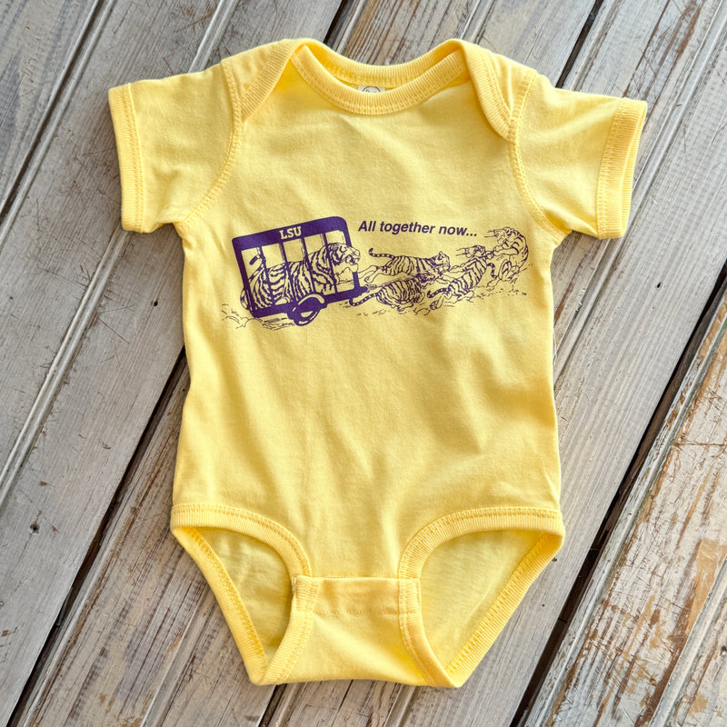 JT x LSU All Together Now Onesie-butter