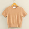 Short Sleeve Sweater- dk taupe