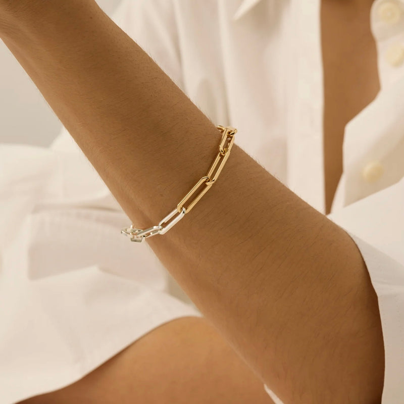 Jenny Bird Andi Slim Bracelet- two tone