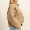 Quilted Puffer Jacket- olive