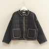 Quilted Puffer Jacket- black