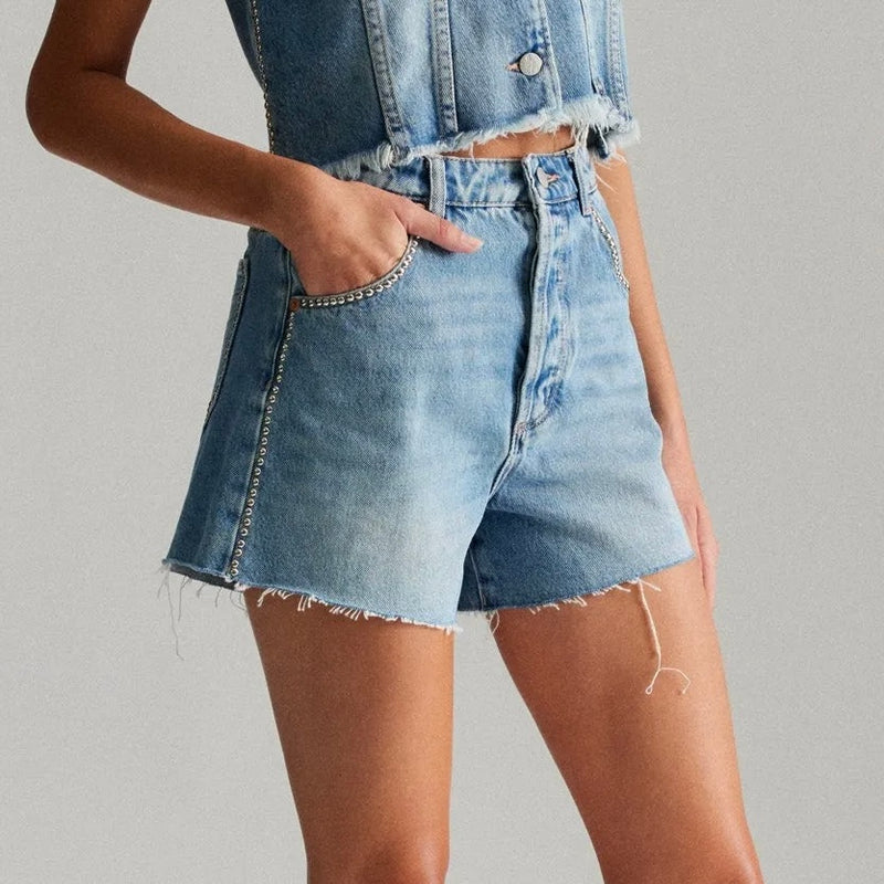 Rollas Mirage Short Stud-vintage blue