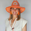 Baldiz Lifeguard Hat- orange/pink