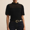 Z Supply Glimpse Lace Top-black