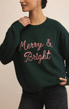 Z Supply Bright Sunday Sweatshirt-green