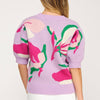 Strut & Bolt Floral Sweater- lilac