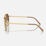 Ray Ban Rounded Aviator-gold/brown